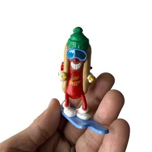 *CHRISTMAS Estate Find Christmas 1990 Hallmark Keepsake Hot Dogger Ornament 3"